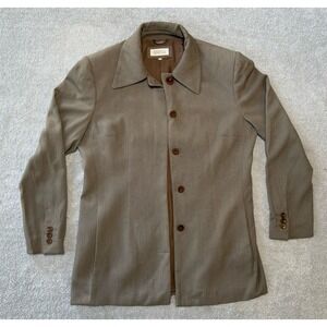 Barneys New York Blazer Wool Jacket Womens‎ Size 44 Brown